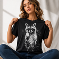 Single Color Screen Print - Raccoon