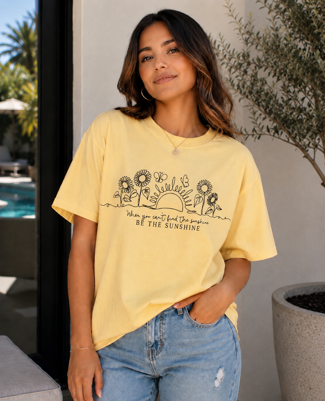 Single Color Screen Print - Be The Sunshine