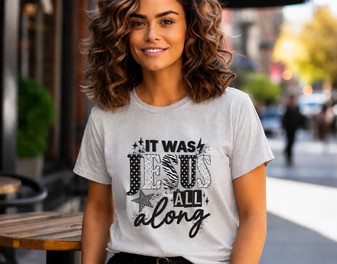 Full Color Screen Print - It was Jesus all along