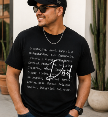 Single Color Screen Print - Dad