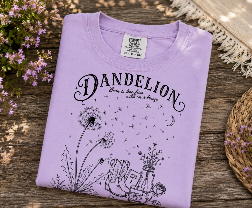 Single Color Screen Print - Dandelion