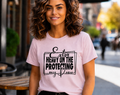 Single Color Screen Print - Extra Heavy On The Protecting My Peace