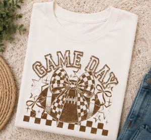 Single Color Screen Print - Game Day