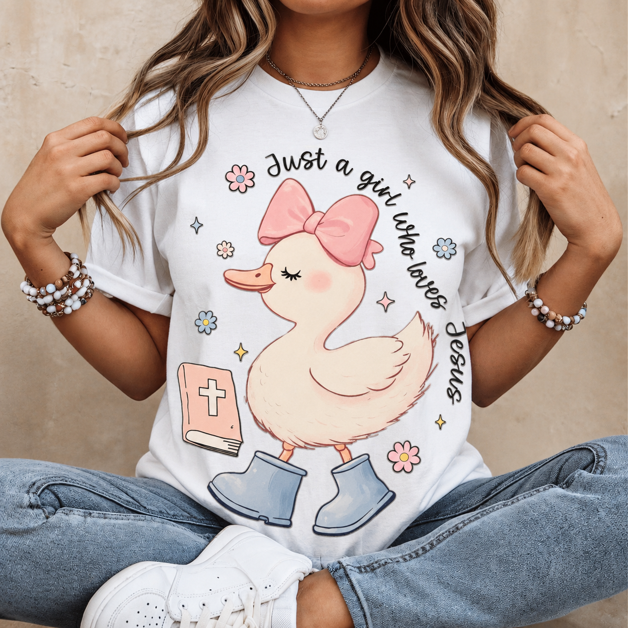 Single Color Screen Prints - Just Girl Who Loves Jesus