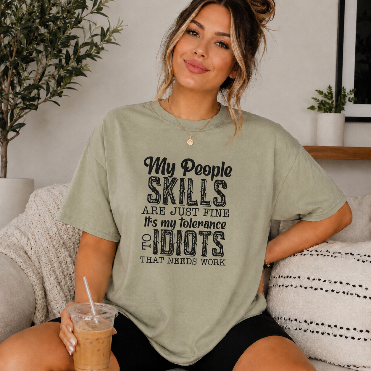 Single Color Screen Print - My People Skills
