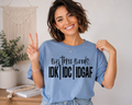 Single Color Screen Print - My Three Moods: IDK • IDC • IDGAF