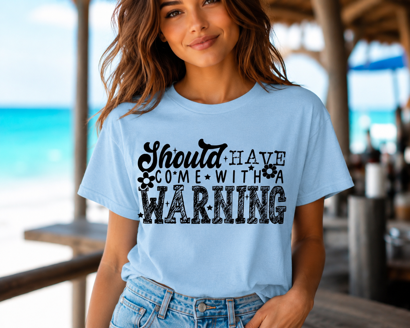 Single Color Screen Print - Should Have Come With A Warning