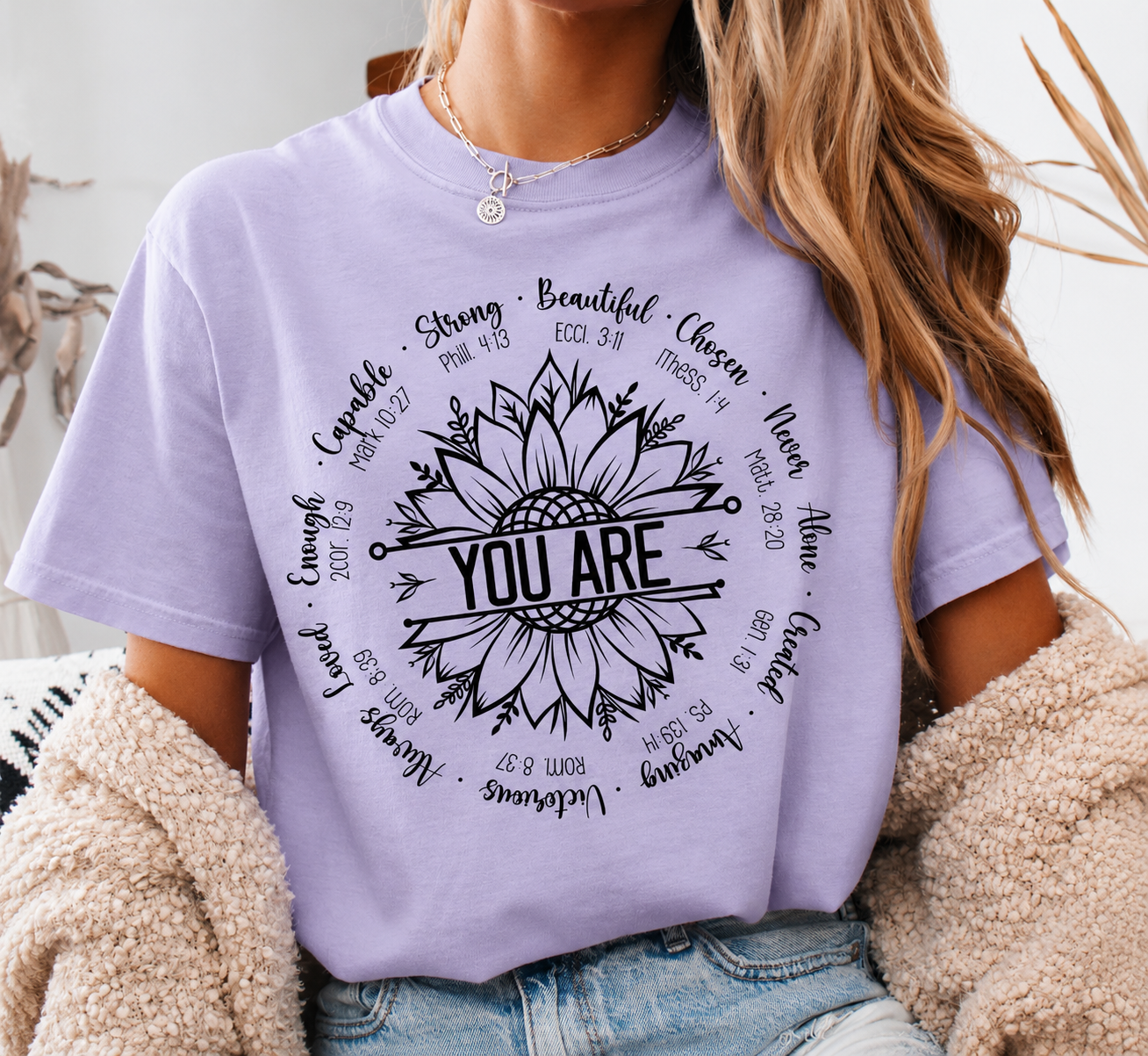 Single Color Screen Print - You Are – Faith &amp; Encouragement Sunflower&nbsp;