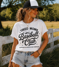 Single Color Screen Print - Tired Moms Baseball Club