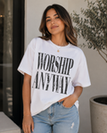 Single Color Screen Print - Worship Anyway