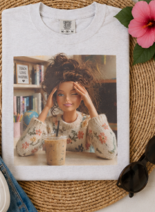 Full Color Screen Print - Barbie  Mentally Checked Out