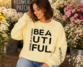Single Color Screen Print - Showing Up As Yourself Is Beautiful