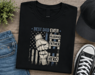 Full Color Screen Print - Best Dad Ever