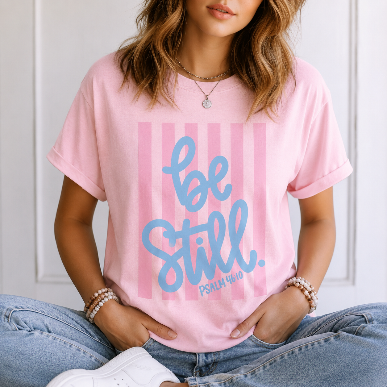 Full Color Screen Print - Be Still