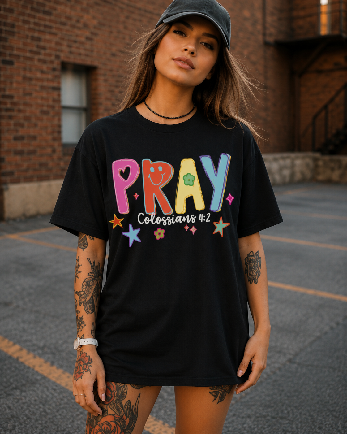 Full Color Screen Print - Pray