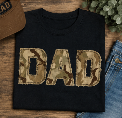Full Color Screen Print - Dad Screen Print Transfer