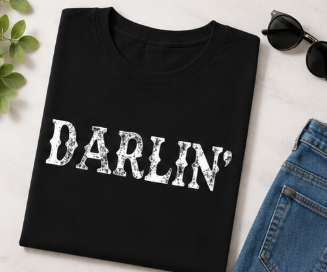 Single Color Screen Print - Darlin'