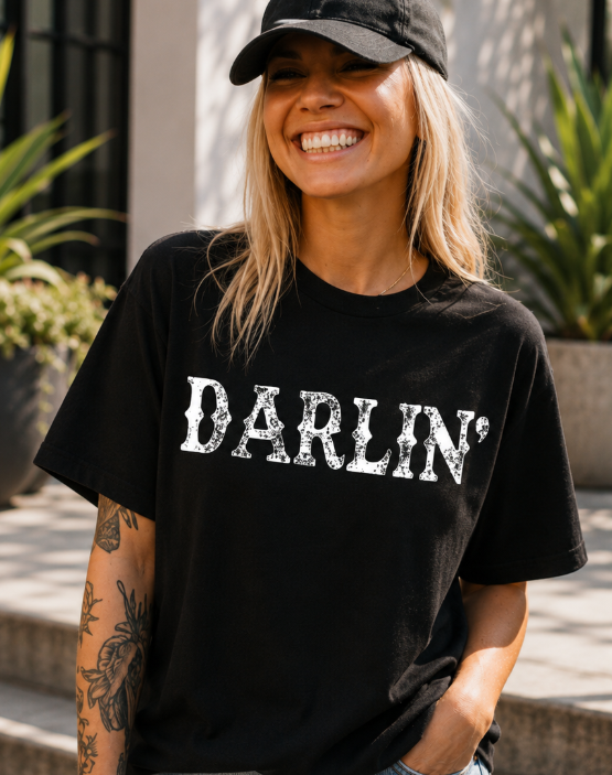 Single Color Screen Print - Darlin'