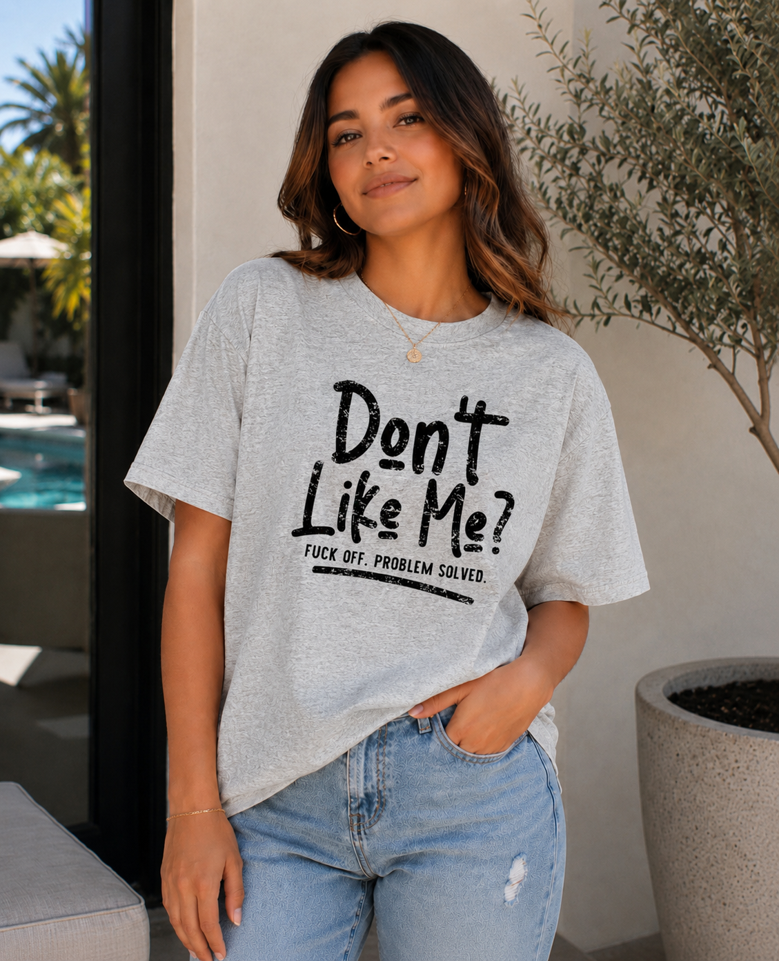 Single Color Screen Print - Don't Like Me