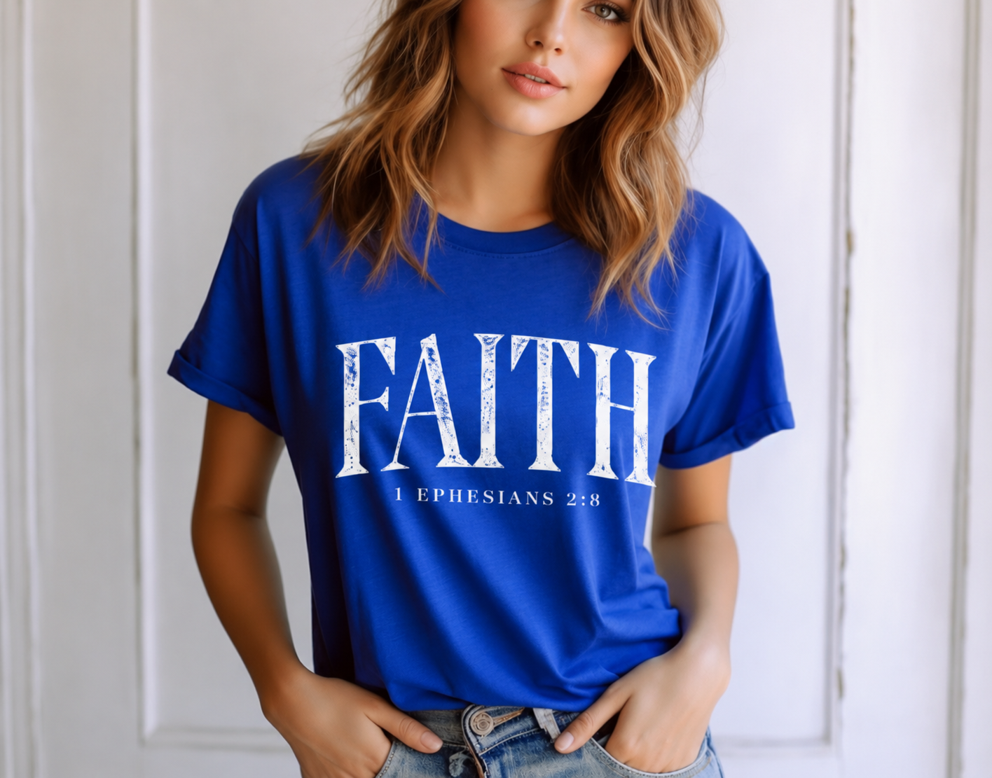 Single Color Screen Print - Faith