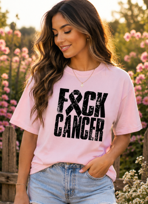 Single Color Screen Print - F Cancer