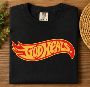 Single Color Screen Print - God Heals