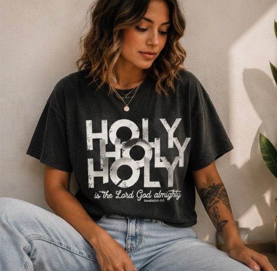 Single Color Screen Print - Holy Holy Holy