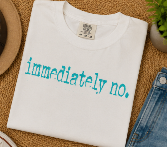 Single Color Screen Print - Immediately
