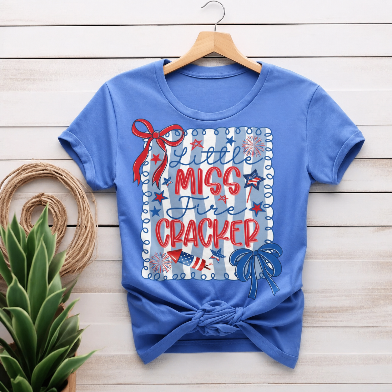 Full Color Screen Print - LITTLE MISS FIRECRACKER