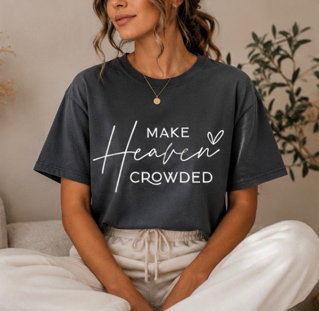 Single Color Screen Print - Make Heaven Crowded