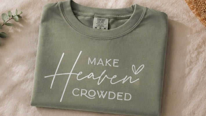 Single Color Screen Print - Make Heaven Crowded