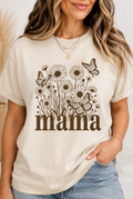 Single Color Screen Print - Mama Floral