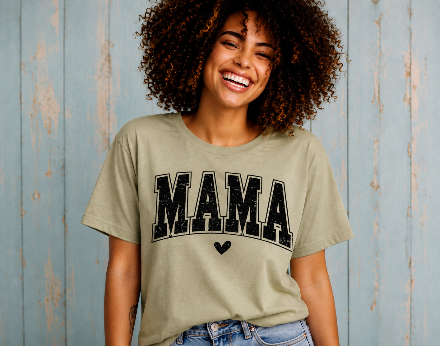 Single Color Screen Print - Mama