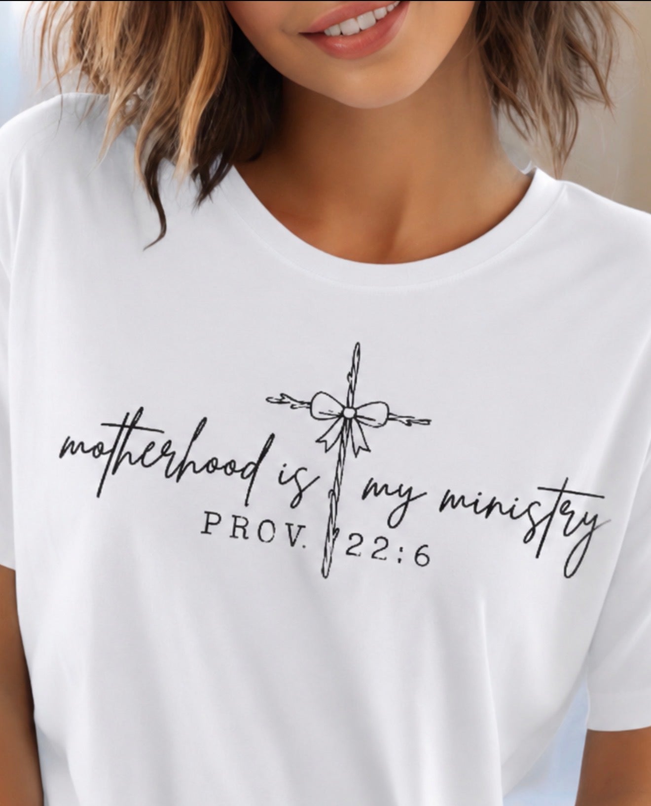 Single Color Screen Print - MOTHERHOOD IS MY MINISTRY