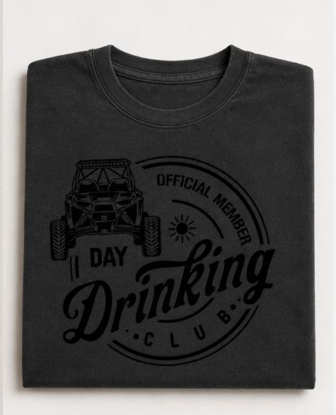 Single Color Screen Print - Day Drinking
