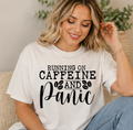 Single Color Screen Print - Running on Caffeine and Panic