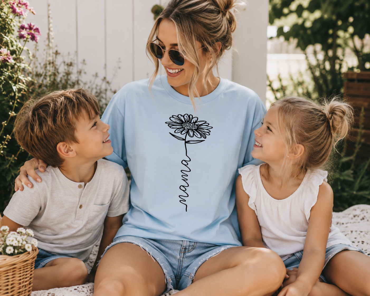 Single Color Screen Print - Sunflower mama