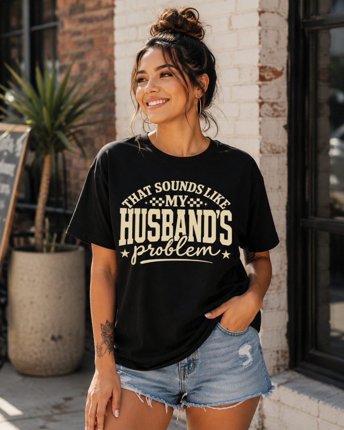 Single Color Screen Print - That Sounds Like My Husband’s Problem