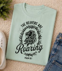 Single Color Screen Print -  The Heavens Are Roaring