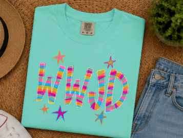 Full Color Screen Print - WWJD